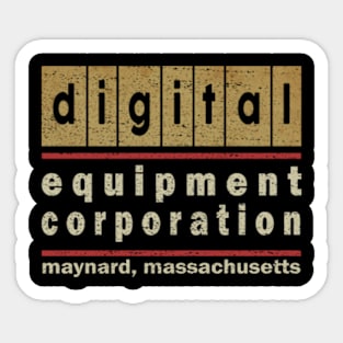 Digital Equipment 1960s Sticker